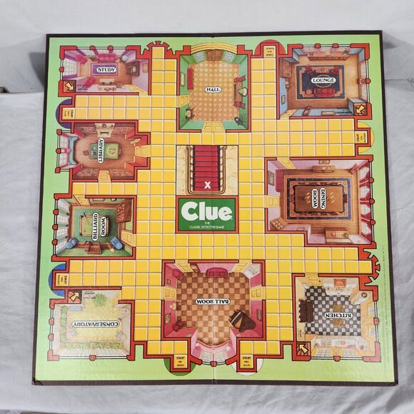 Vintage 1986 1992 Clue Classic Detective Board Game Parker Brothers Complete - Picture 2 of 13